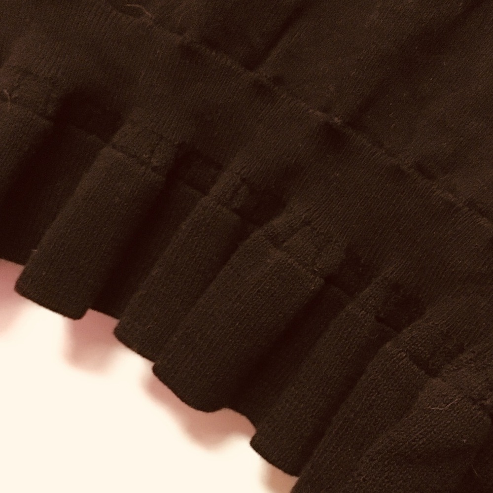 Black Ruffled Cardigan - Picture 7 of 7